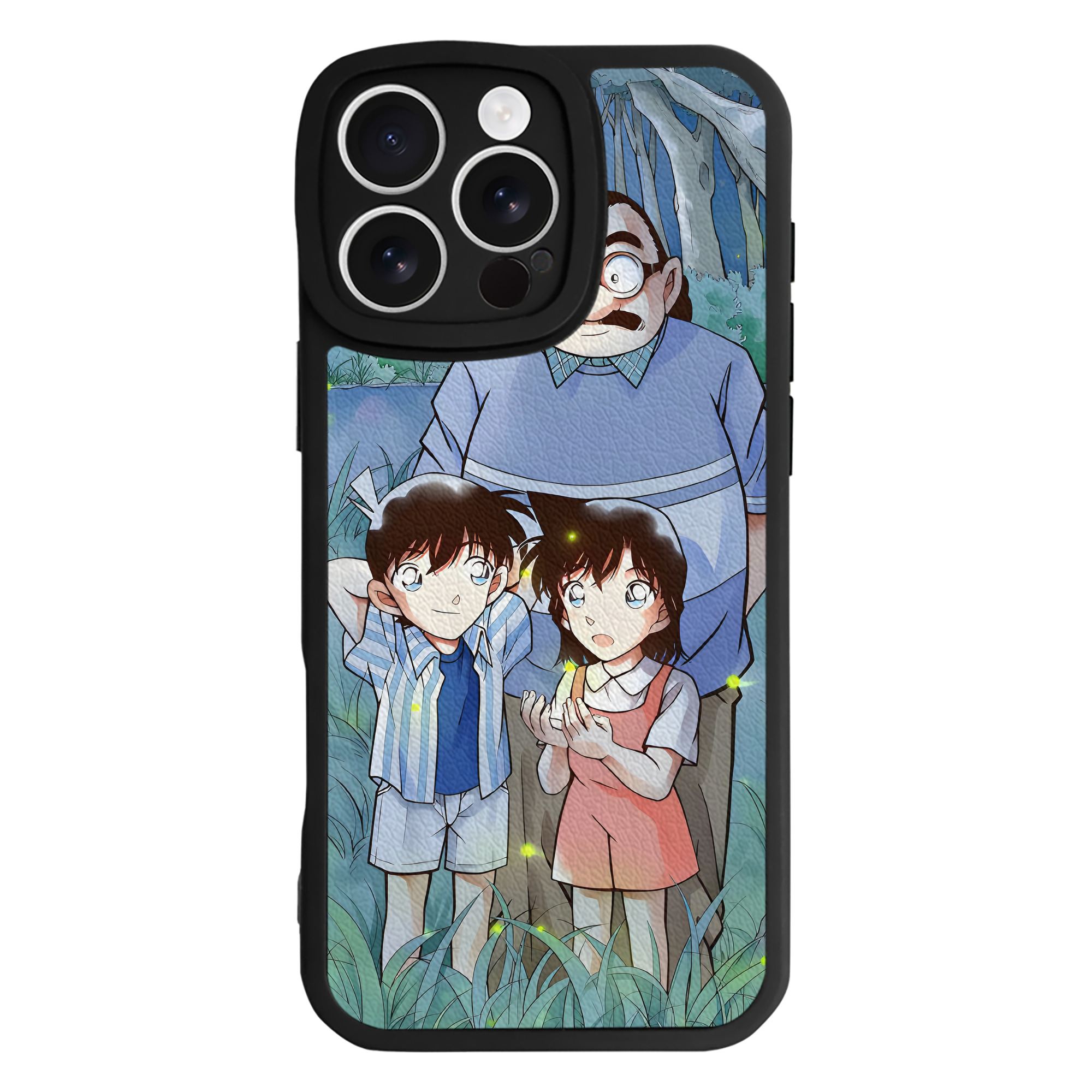 （画像用） 名探偵コナン Detective Conan 【iPhone 16シリーズ対応】シリコンスマホケース（レザー調） 材質：シリコン